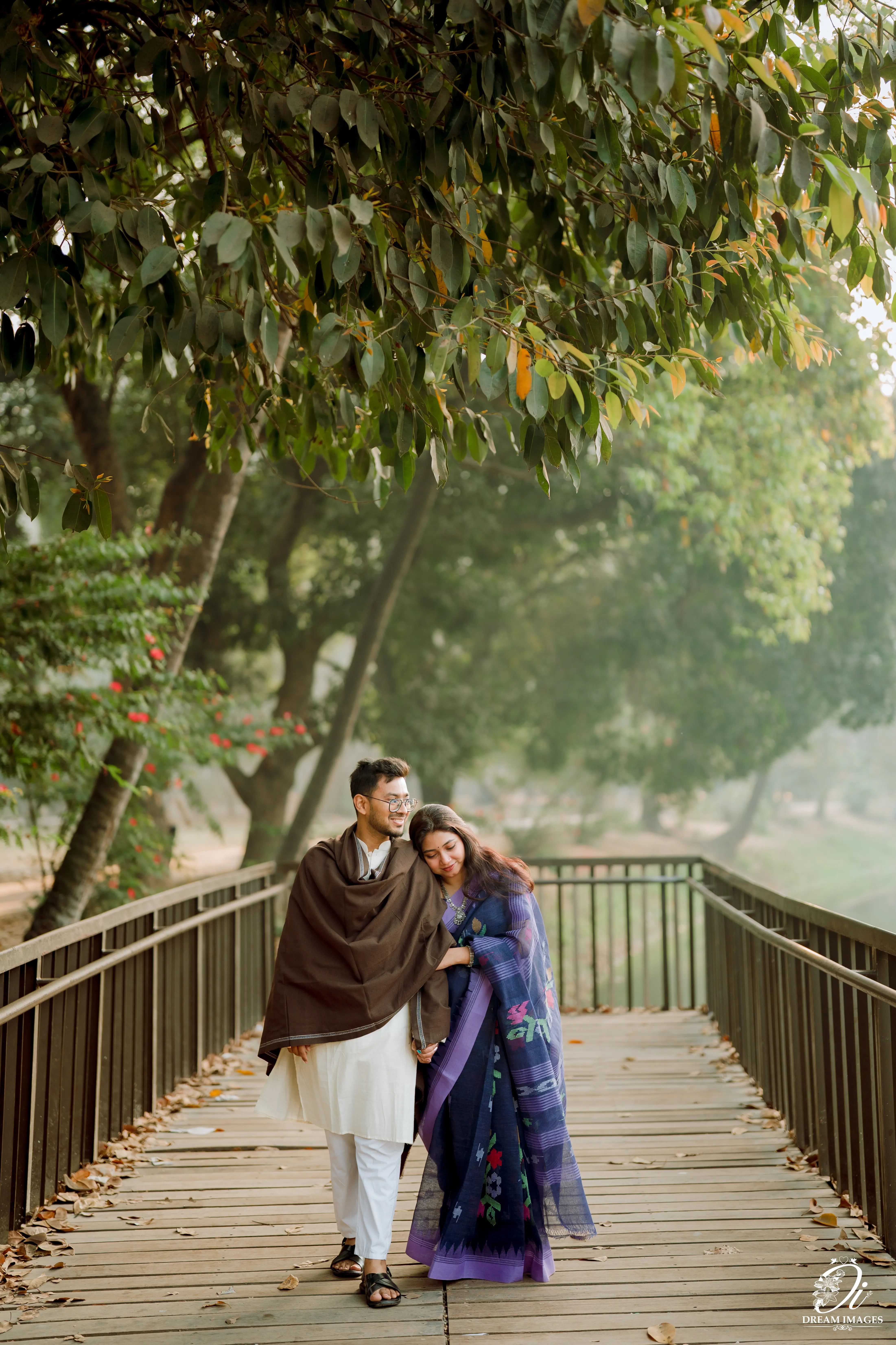 Rajan and Mourita, candid portrait