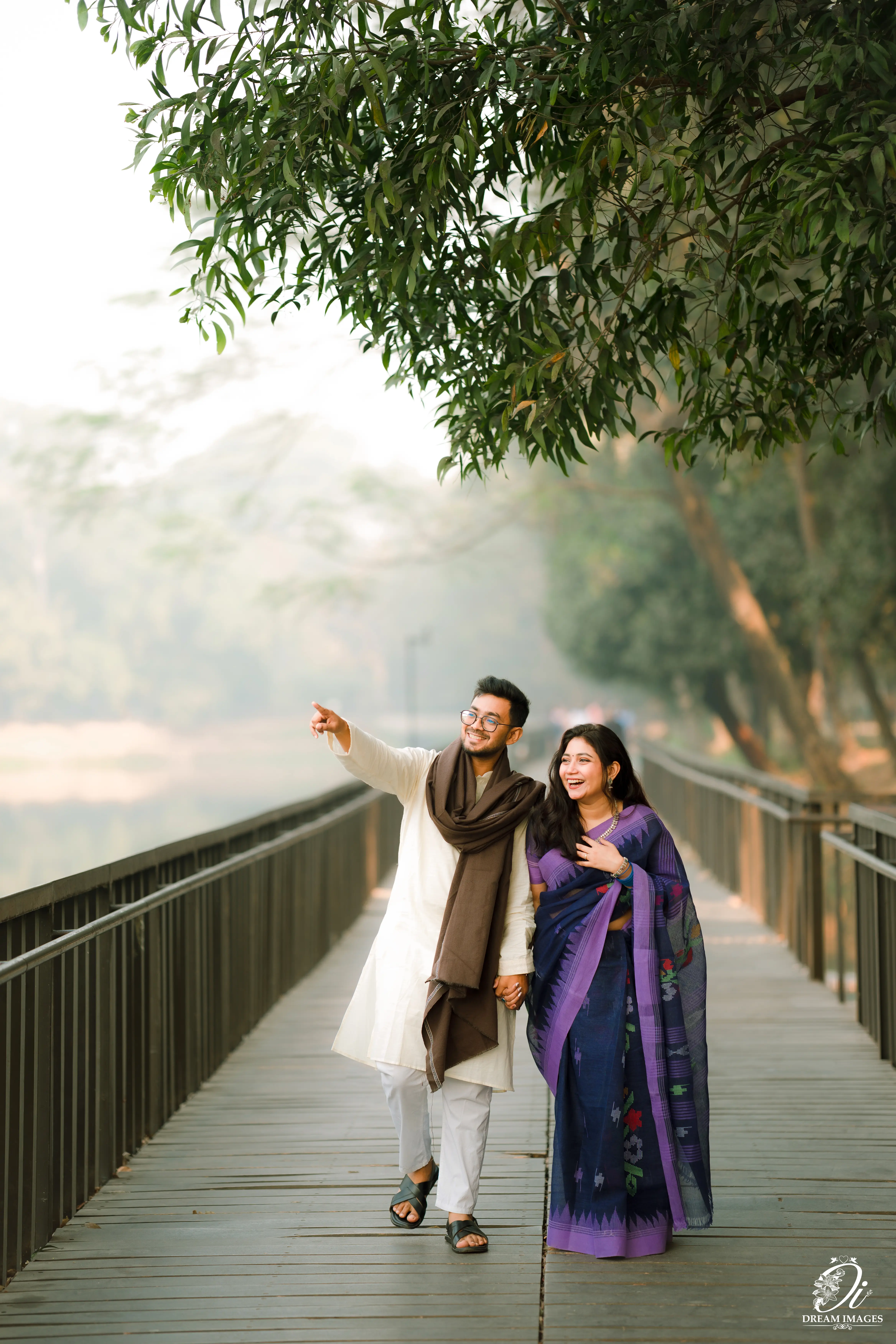 Rajan and Mourita, candid portrait